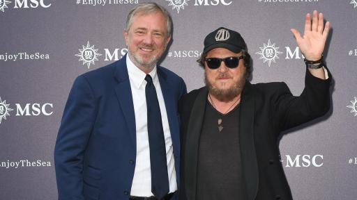 MSC Cruises Executive Chairman, Pierfrancesco Vago with ‘Father of Italian blues’ Zucchero Fornaciari, headliner of the events.