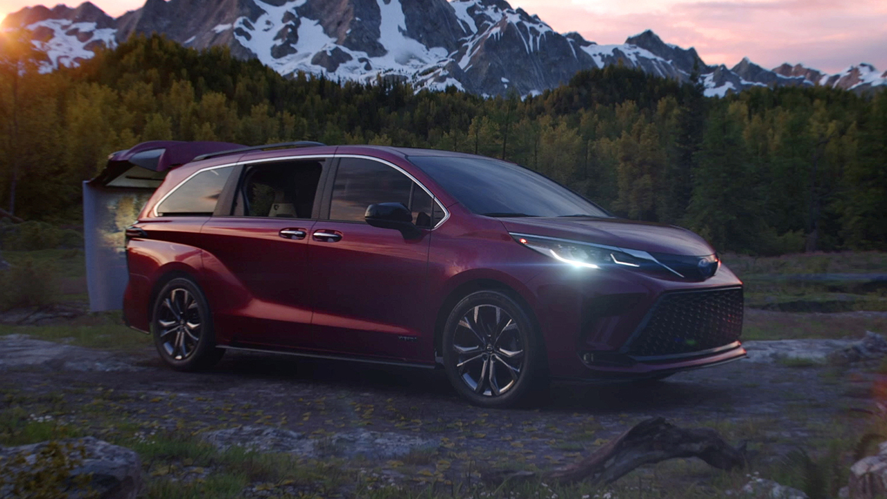 “Marathon,” created by Intertrend, features Toyota’s all-hybrid, all-new 2021 Sienna.