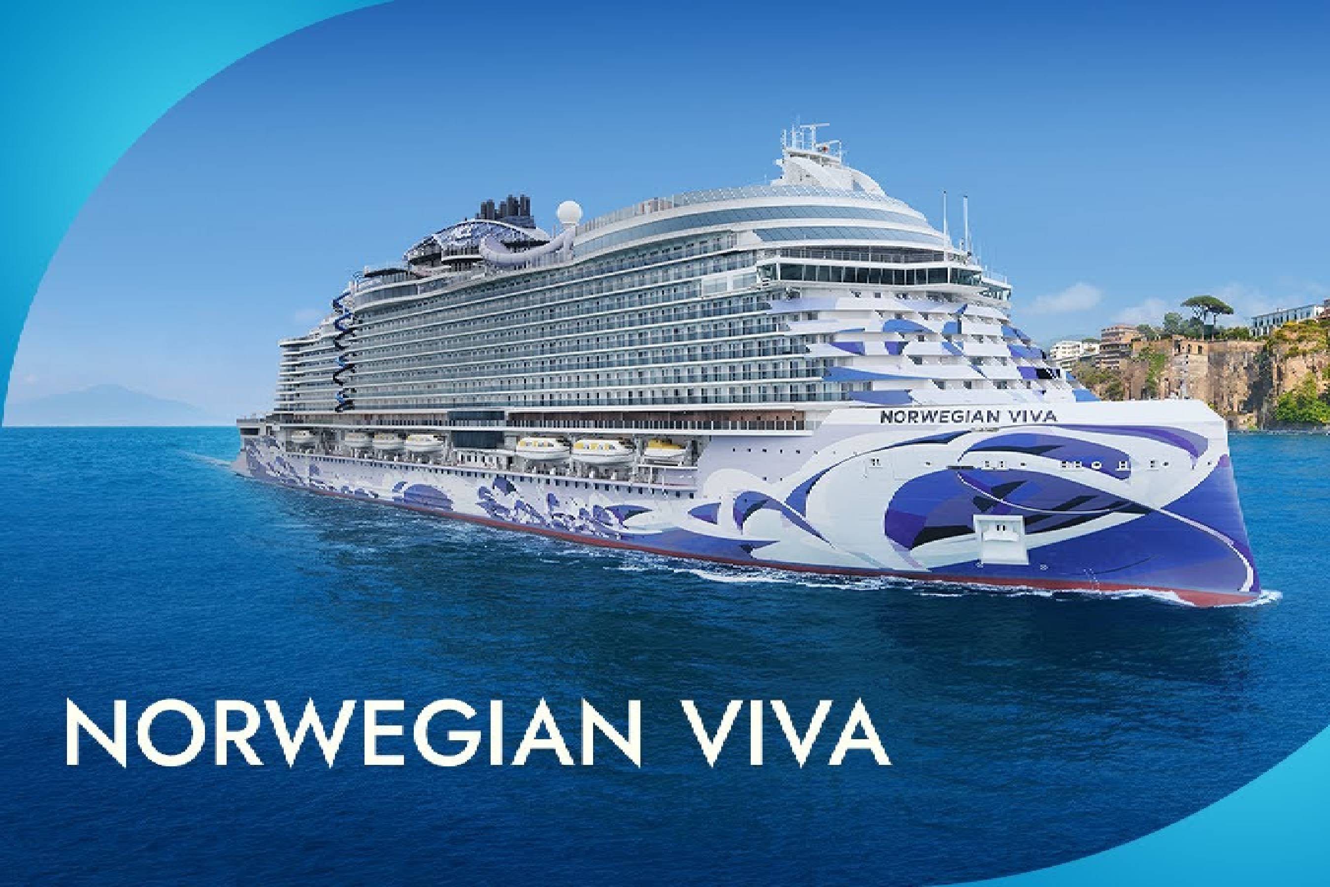 Echa un vistazo al interior del Norwegian Viva, la última incorporación de Norwegian Cruise Line a la galardonada clase Prima, con actividades únicas y emocionantes, ofertas elevadas e impresionantes colecciones de arte. El Norwegian Viva pasará su próxima temporada navegando en viajes por el Caribe desde el nuevo puerto base de la compañía en la soleada San Juan, Puerto Rico.