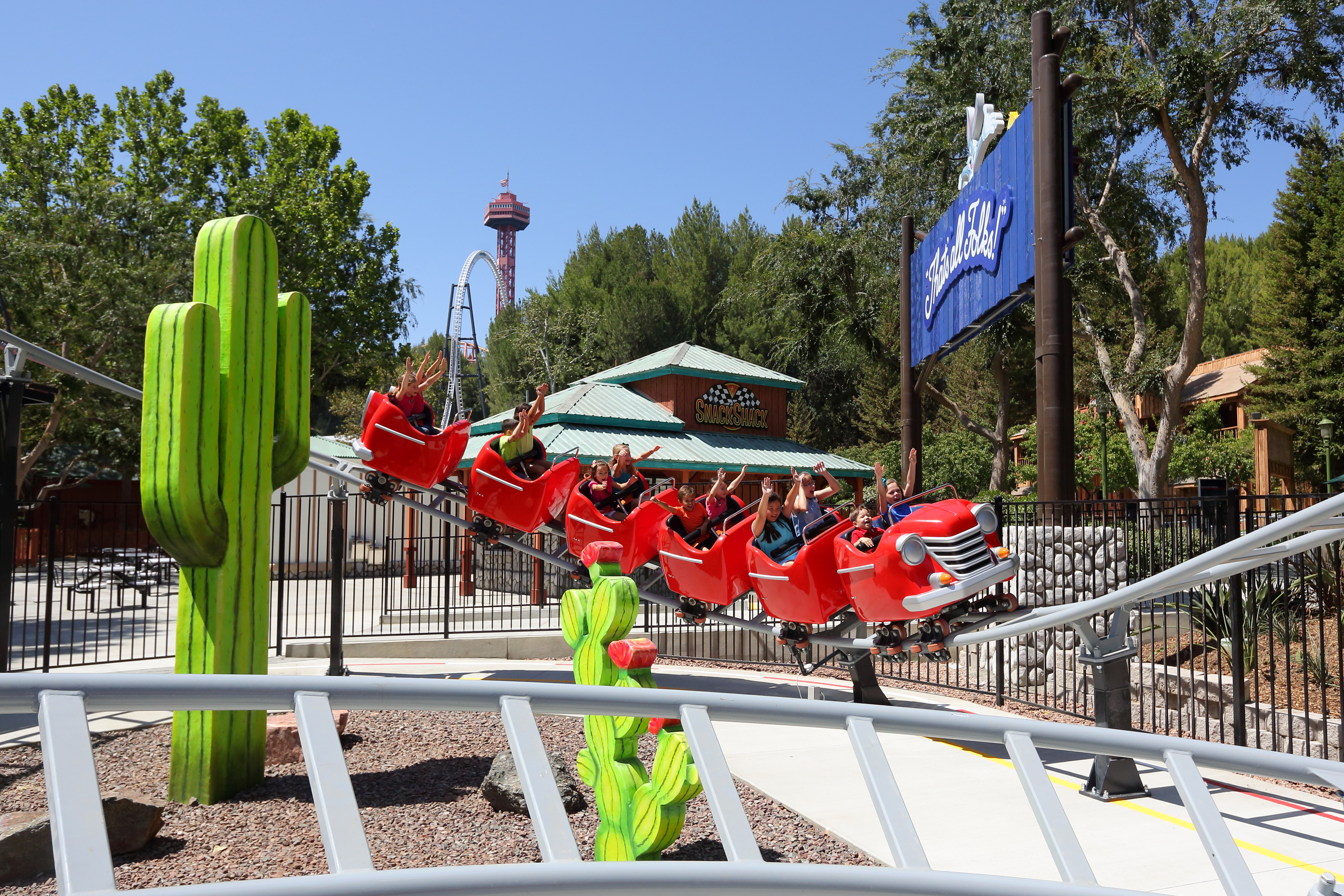 Six Flags Magic Mountain Opens New Speedy Gonzales Hot Rod Racers And ...