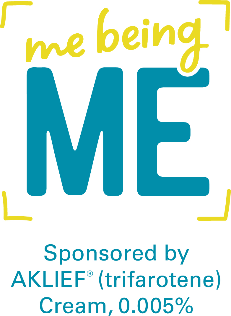 AKLIEF Cream "Me Being Me" Logo