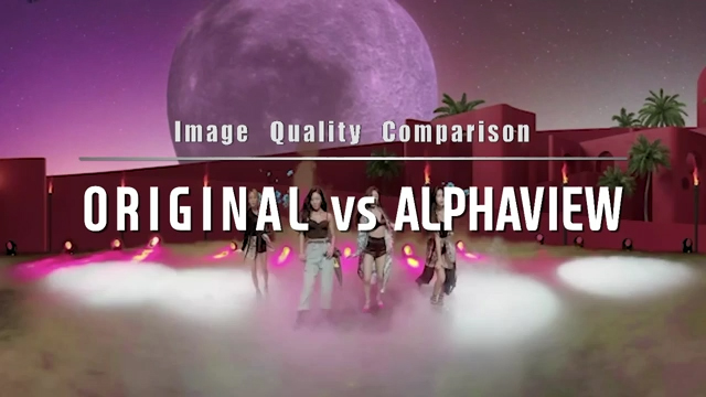 Image Quality Comparison, 'Original & ALPHAView'